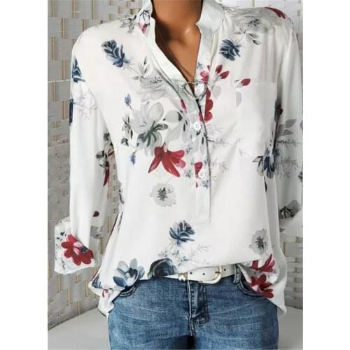 Fashion long sleeve shirt woman loose long sleeve shirt aunt casual woman top