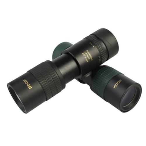 MOGE 8-24x30 Continuous Zoom Monocular HD High Power Portable Low Light Night Vision Non-infrared Black Green Telescope
