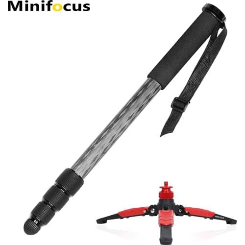 Minifocus CM-48 154cm/61in Carbon Fiber Camera Monopod Unipod Stick 4-Section for DSLR Mirroless Camera Camcorder Video Stuido