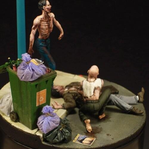 1/35 Resin Figure Model kits 3 Figures Unassambled Unpainted GK kits 1018