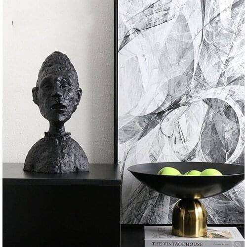 NORDIC MODERN ABSTRACT RESIN MEDITATION CHARACTER DECORATION HOME ROOM CREATIVE CRAFT SCULPTURE SOFT DECORATION HOTEL FURNISHING
