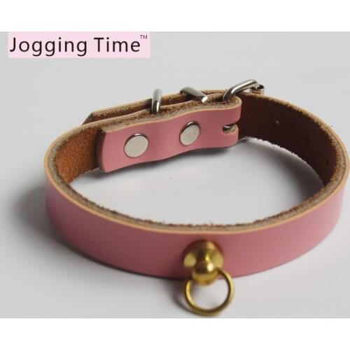 High Quality Small Pet Dog Collar Leather pet Cat collars Buckle Puppy Cats Leather Dogs Collar Metal Buckle For Puppy Dog Cat