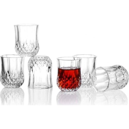6 Pcs Beer Mug Sturdy Scratch-resistant Glass Lead-free Wine Glass for Home Drinks Transparent Cup Glass Mugs Drinkware
