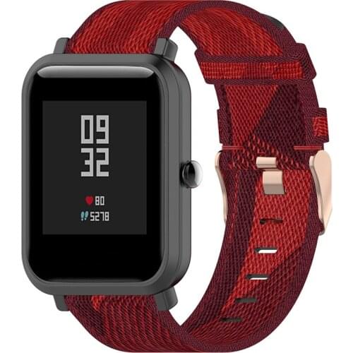 For Huawei GT2 42MM Replacement Watchband 20MM Nylon Denim Watch Strap for Samsung Galaxy Watch for Huami Amazfit GTR 42MM