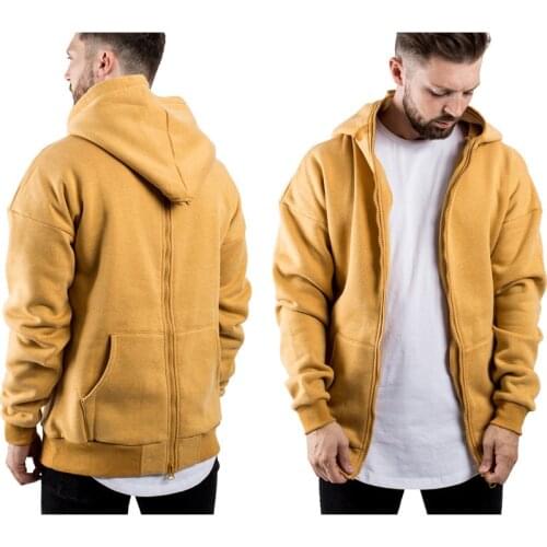 Mens Wear on both sides Hoodies Sweatshirts Zipper Hoodie Men Sweatshirt Solid Color Man Hoody Fitness Sweatshirts For Male