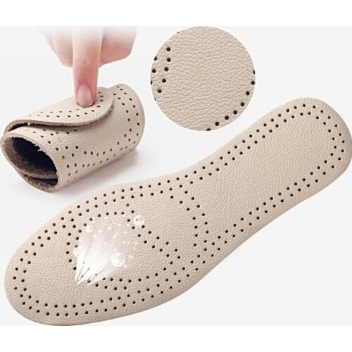 Comfortable, breathable and sweat-absorbent leather insole, soft cushion, shock absorption, deodorization, cool and comfortable