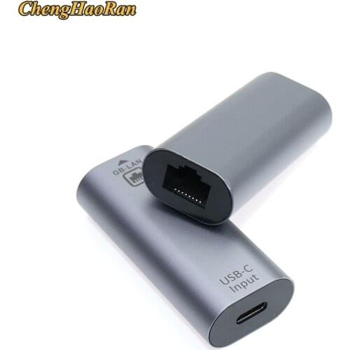 USB Ethernet Adapter Network Card USB Type C Male to RJ45 Lan Female 10/100/1000 Gigabit Wired LAN Network Card for MackBook