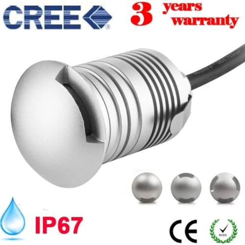 3W 12V 24V IP68 Outdoor Recessed Deck Floor Ground Spot Lighting Inground Uplight Driveway Concrete paver light