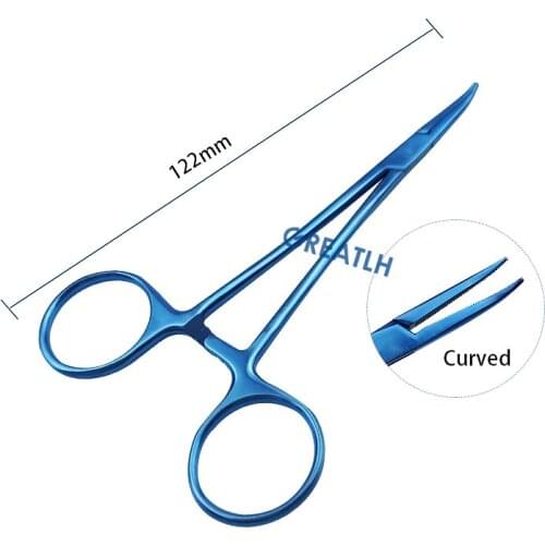 122mm Veterinary Ophthalmic Tweezer Titanium Halstead Hemostatic Mosquito Forcep Eye Instrument