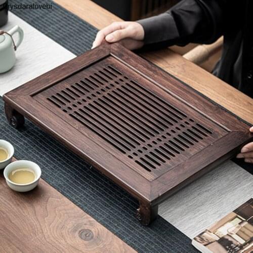 High Quality Chinese Tea Table Tray Tea Set Board Bamboo Natural Bamboo Wooden Tea Tray Tea Accessories Water Storage Tray