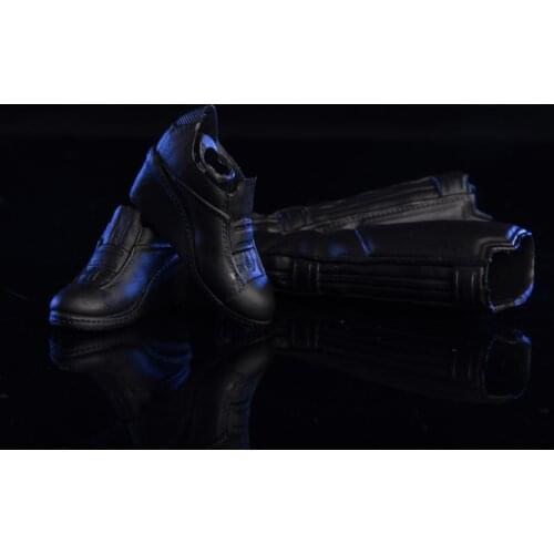1/6 Female Shoes Leather Combat Boots Dual Use Long/Short Boots Shoes With Full Set Inside Model for 12inches Action Figure Body