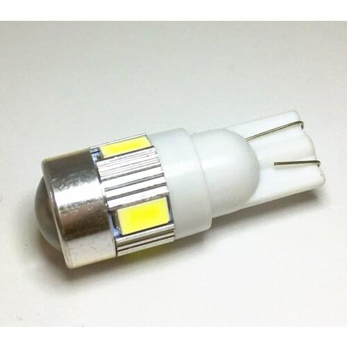 100Pcs T10 W5W 168 194 6SMD 5630 T10 LED Wedge Lights Side Parking Dome Door light Side Bulb For Car Tail light Reversing lamp