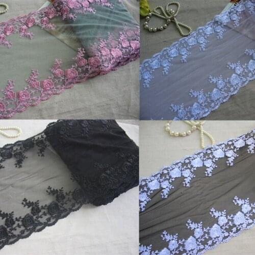 3Meters Lace Trim White Black Handmade Sewing Patchwork DIY Wedding Crafts Garment Polyester Bilateral Fabric Ribbon Supplies