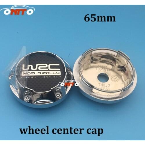 4pcs/set 65mm car wheel center cap for wrc 65mm emblem badge cover hubcaps new car styling red black WRC logo auto accessories
