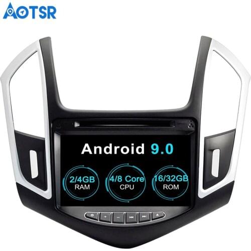 Aotsr Android 9.0 GPS navigation Car DVD Player For Chevrolet CRUZE 2012-2015 multimedia 2 din radio recorder 4GB+32GB bluetooth