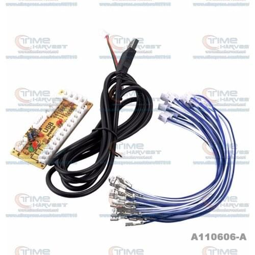 Free Shipping Zero Delay Arcade 1P USB Encoder to Joystick for MAME Jamma PC Fighting Game Use to build your Arcade Game Machine