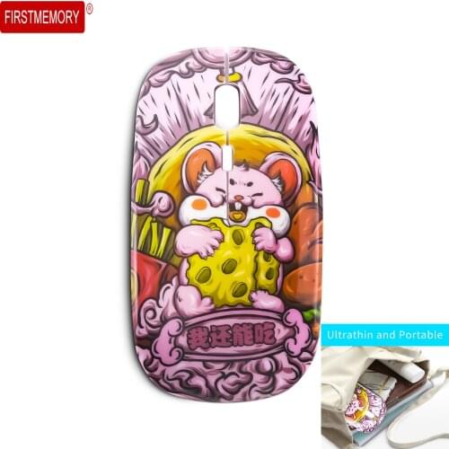 Office Wireless Mouse Pink 1600DPI USB Optical Mause Gamer Ultra-thin Ergonomic Slient PC Mice Rechargeable For Laptop Desktop