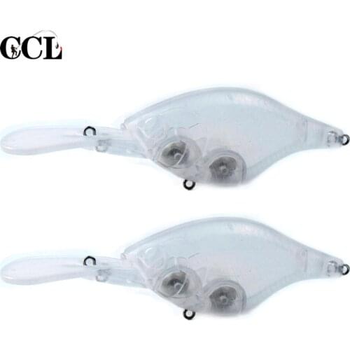 CCLTBA 10pcs/lot 11.5cm 9.4g Blank Deep Water Lip Crankbait ABS Hard Plastic Fishing Bait Floating Wobbler Lure Unpainted Blanks