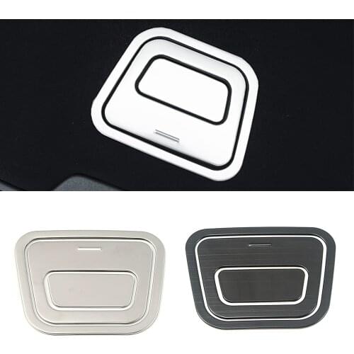 For Volvo XC60 2018 2019 2020 Car Rear Trunk Spare Tire Handle Decorative Frame Trim Stainless Steel Interior Mouldings Sticker