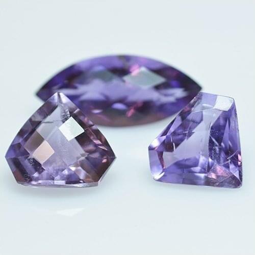 9.48ct Set Amethysts Various Shapes whith Chessboard