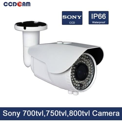 CCDCAM CCTV Camera Varifocal sony ccd 700/ 750/ 800 tvl Waterproof outdoor IR Camera security system cmos 1000tvl camera