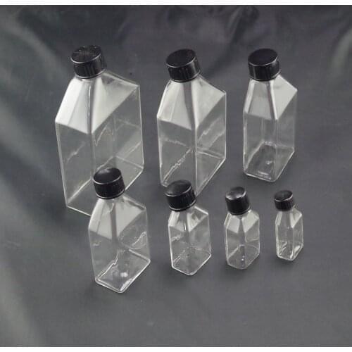 10ml 15ml 25ml 50ml 100ml 150ml 200ml 250ml 500ml Tissue Culture Flask Cell Culture Flask With Bevel Screw Cap