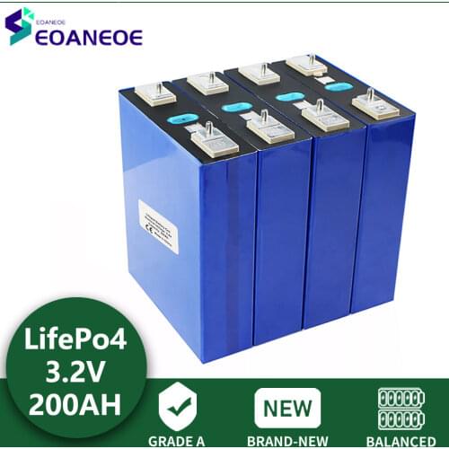 LANHIEM 4PCS 2020 new 3.2V 200Ah Lifepo4 battery lithium iron phosphate lithium iron phosphate aluminum battery lithium