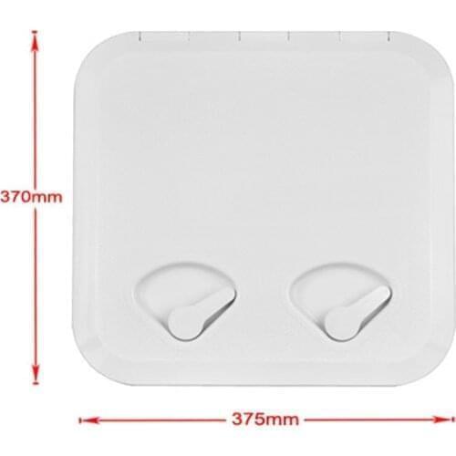 370*375mm ABS Plastic White Deck Marine Access Hatch Anti Aging Ultraviolet Boat Hatches Inspection Yacht RV Cover