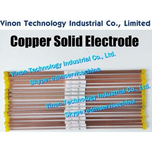 0.9x400MM Copper Solid Electrode (200pcs/lot),Solid Copper Rod EDM Electrode Dia 0.9 mm,Length 400mm used for Electric Discharge