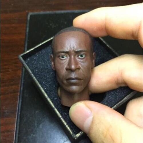 1/6 Male Carving Model Patriot Don Chandler Head Sculpt Action Figure Doll For 12"Collectible Doll Toys Accessories