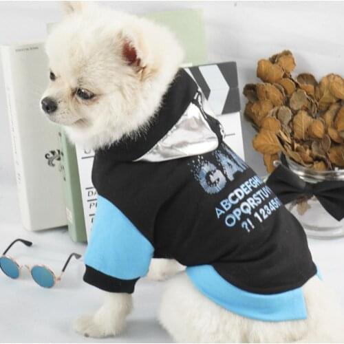 Two-leg Fashionable Pet Dog Hoodie Outfit Breathable Pet Shirt Round Neck Pet Supplies