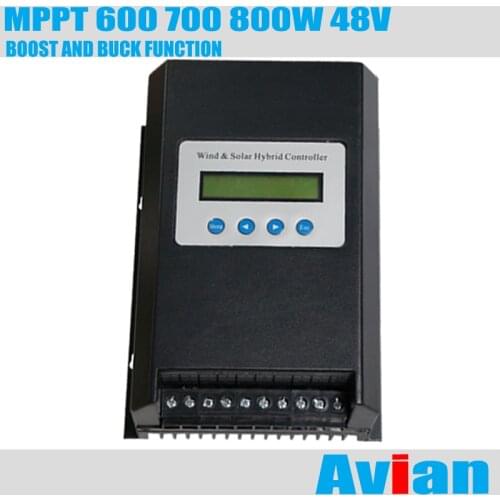 MPPT 48V 600W 700W 800W Wind Solar Hybrid Controller Free Software CE Certificated with Boost and Buck Charing Function