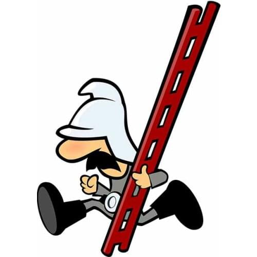 Car Sticker Fireman Waterproof Personality for Windshield Bumper Motorcycle Helmet Decal PVC 10cm x 7.4cm