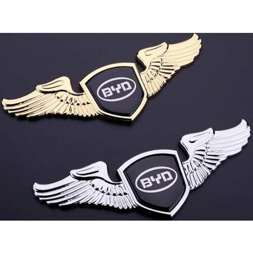 Car Front Decals Stickers Zinc Alloy Emblem Badges For BYD Surui Tang Song Qing Yuan L3 F0 F3 F6 S8 E5 E6 G3 M6 Vehicle Styling
