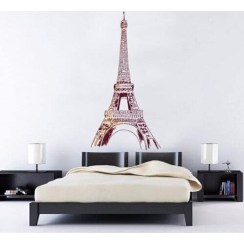 ParisTravel The Word Landmarkwall Sticker Wedding Decor Vinyl Waterproof Wall Sticker Bedroom Wallpaper Wall Decal