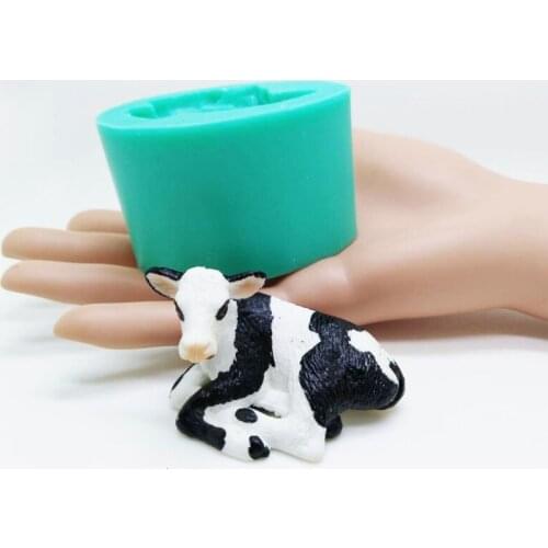 2021 New Years Mascot Calf Silicone Mold 3D Chocolate Resin Craft Silicone Mold N58A