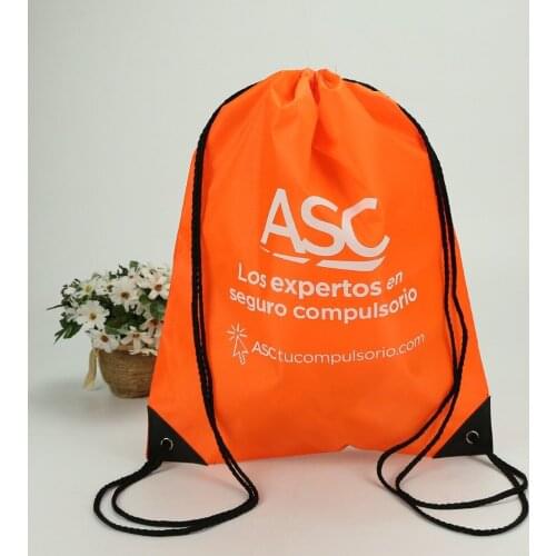 Wholesale Sports Bag 210D Nylon Drawstring Bags Gym Backpack Drawstring Shoes Bag Clothes Backpacks