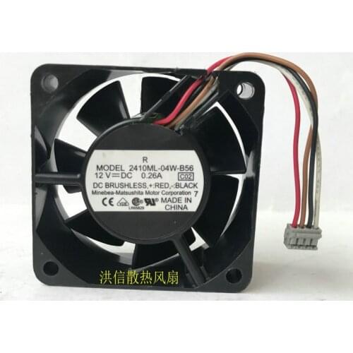 Original 2410ml-04w-b56 dc12v0.26a 4-wire 3511 copier cooling fan