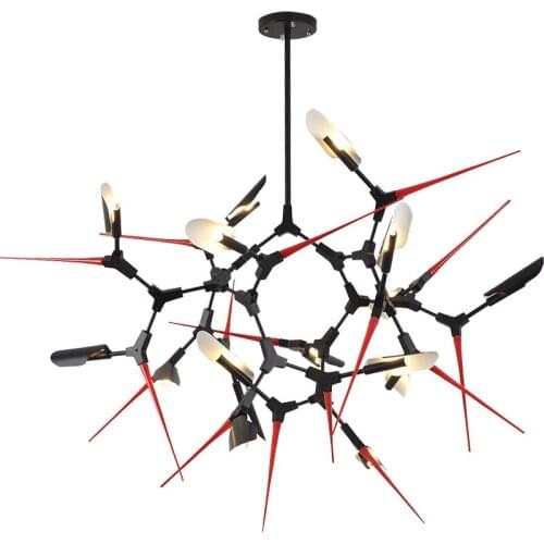 Nordic LED branch chandelier post modern living room lamp light luxury restaurant Indoor designer chandelier fixture
