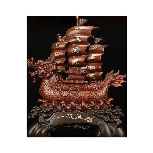 PLAIN SAILING ELECTRIC GOLD-PLATED SHIP CRAFTS FURNISHING ARTICLES PROSPEROUS HOME DECORATION CORPORATE OFFICE MASCOT STATUE