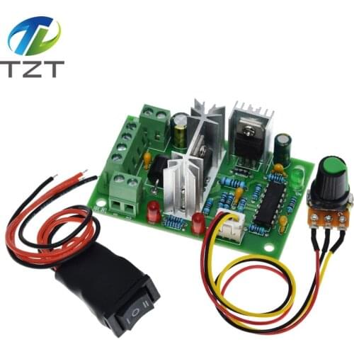 TZT DC 10-60V Motor Speed Control Regulator PWM Motor Speed Controller Switch 20A Current Regulator High Power Drive Module