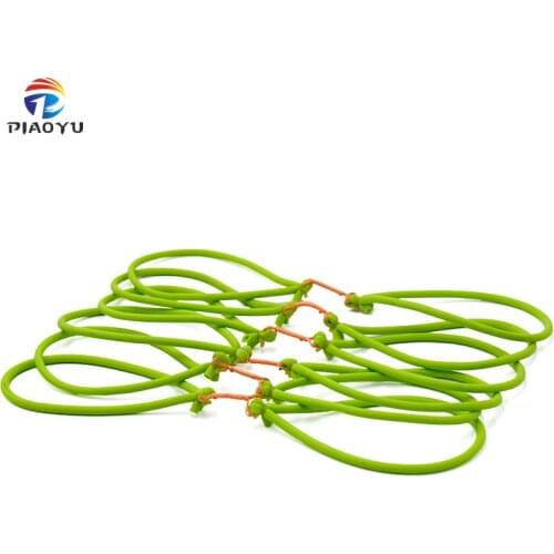 3/6/9pcs Green Traditional Round Rubber Band High Elasticity Natural Latex Rubber Band for Professional Fish Shooting Slingshot