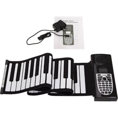 49/61/88 key hand-rolled piano folding soft piano key 1pc