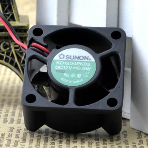 SUNON KD1204PKB2 4020 DC12V 0.9W 2 line ball fan CPU supply cabinet graphics exchange cooling fan