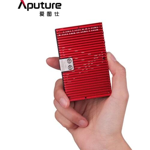 Aputure AL-MX Photographic Lighting LED Video Light with 6 Color Gel 2800K-6500K On Camera Mini Lamp for DSLR Canon Nikon