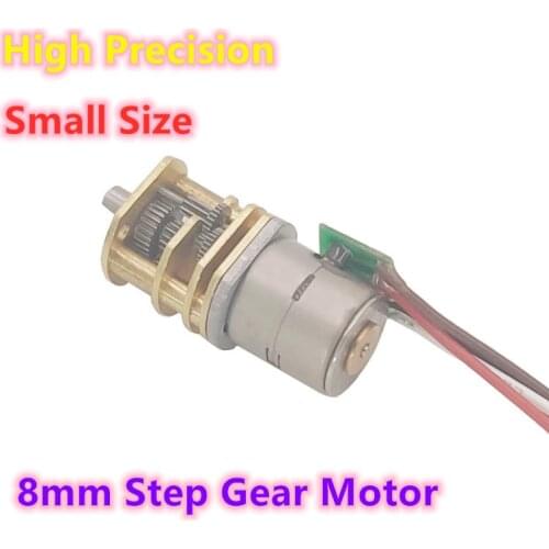 High Precision Electric DC Mini 10mm Metal Gearbox Stepper Engine Step 8mm Gear Motor Gear Ratio 20:1-250:1