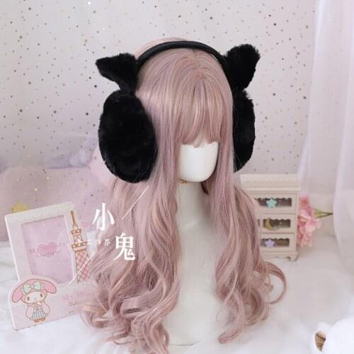 Japanese sweet and cute earmuffs Mens and womens autumn and winter warm cat ear earmuffs, ear protectors, ear wraps, ear warme
