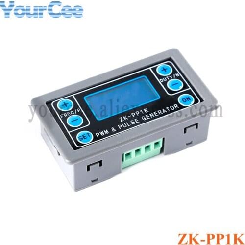 ZK-PP1K Dual Mode LCD PWM Signal Generator 1-Channel 1Hz-150KHz PWM Pulse Frequency Duty Cycle Adjustable Square Wave Generator