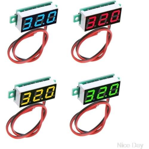 0.28 Inch DC 2.5V-30V 2 Wires Mini Digital Voltmeter Voltage Tester Meter LED Screen Electronic Parts Ju22 20 Dropship
