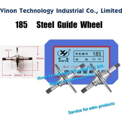 185 Steel Guide Wheel (1 Pair=2PCS) XieYe Brand.Spare Parts.OD.39mm,Axis dia. 5mm,Total length 50mm.High Precision Guide-Pulley